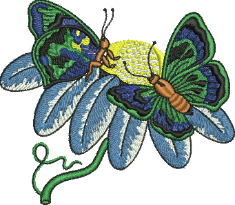 Matriz de Bordado Borboleta