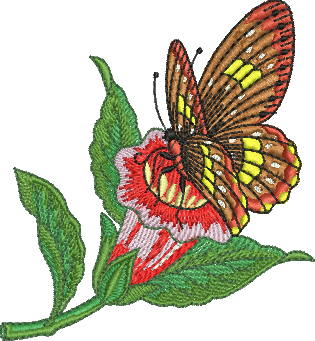 Matriz de Bordado Borboleta