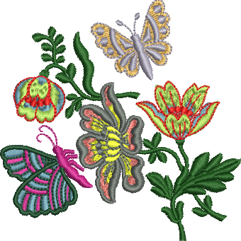 Matriz de Bordado Borboleta