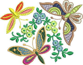 Matriz de Bordado Borboleta