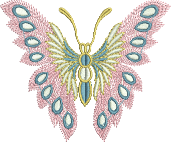 Matriz de Bordado Borboleta