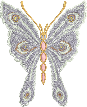 Matriz de Bordado Borboleta