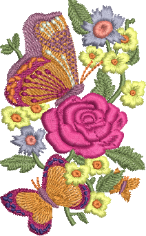 Matriz de Bordado Borboleta