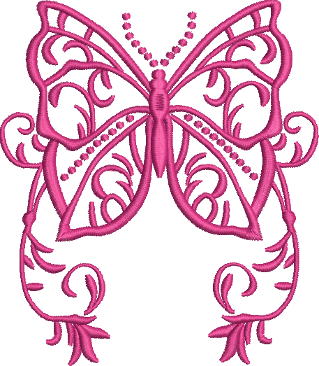 Matriz de Bordado Borboleta