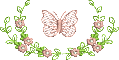Matriz de Bordado Borboleta