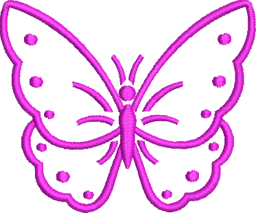 Matriz de Bordado Borboleta