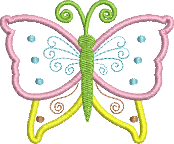 Matriz de Bordado Borboleta