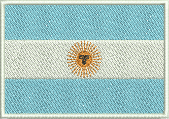 Matriz de Botrdado Bandeira da Argentina - 04 Tamanhos