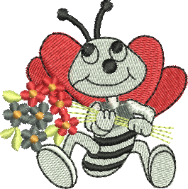 Matriz de Bordado Abelha