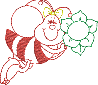 Matriz de Bordado Abelha