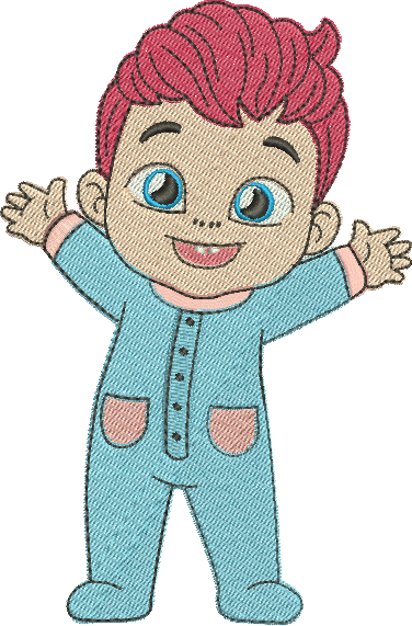 matriz de bordado Bebefinn 02 – Três Tamanhos