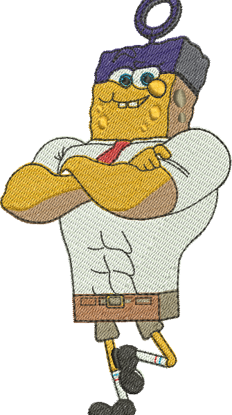 matriz de bordado Bob Esponja Fora D’Agua 01