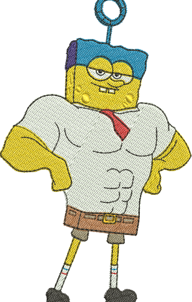 matriz de bordado Bob Esponja Fora D’Agua 02