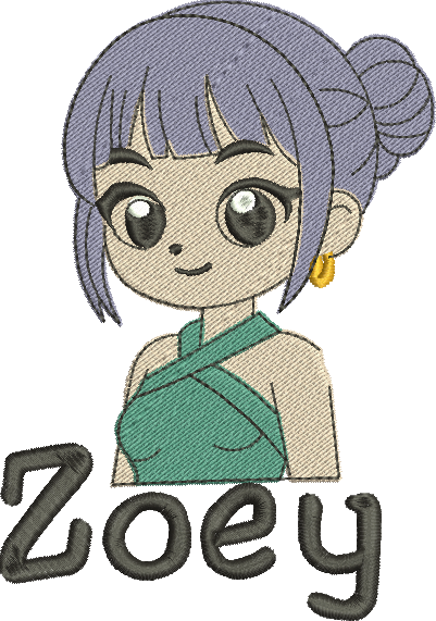 Huntrix 03 - Zoey - Três Tamanhos