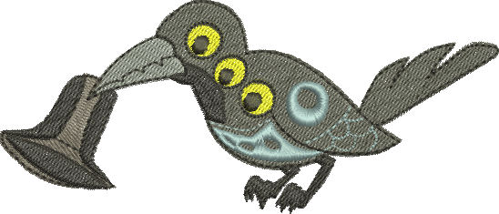 matriz de bordado Huntrix 14 – Pássaro – Três Tamanhos