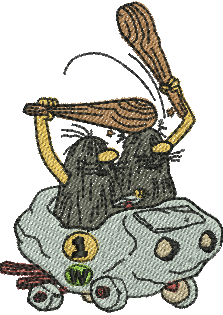 Matriz de Bordado Corrida Maluca 01 - Três Tamanhos