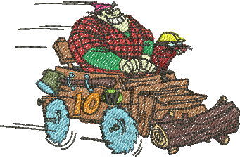 Matriz de Bordado Corrida Maluca