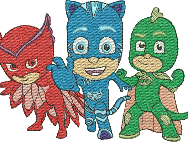 Matriz de Bordado PJ Masks