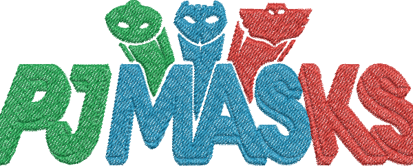 Matriz de Bordado Logo PJ Masks