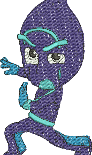 Matriz de Bordado Ninja da Noite