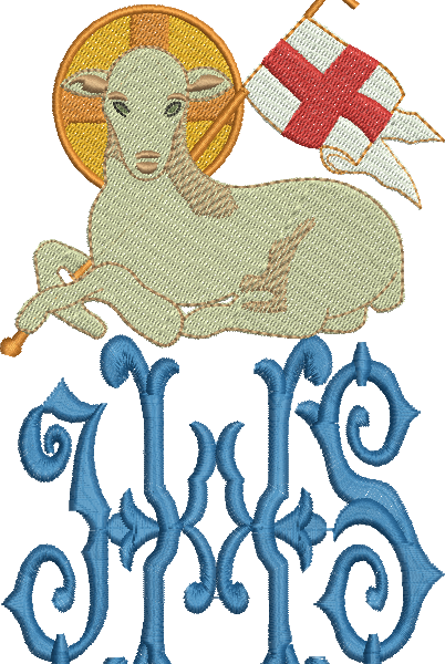 Matriz de Bordado Cordeiro de Deus