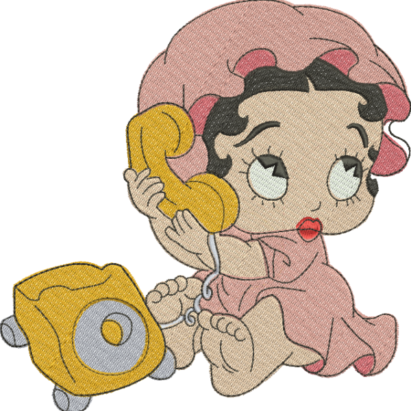 Matriz de Bordado Betty Boop 16 – Três Tamanhos