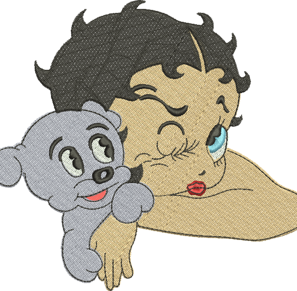 Matriz de Bordado Betty Boop 21 – Três Tamanhos