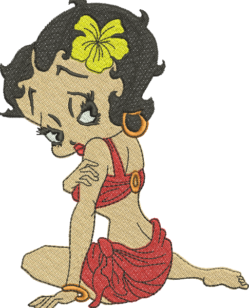 Matriz de Bordado Betty Boop 08 – Três Tamanhos