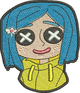 matriz de bordado Boneca Coraline 04
