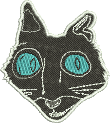 matriz de bordado O gato- Coraline