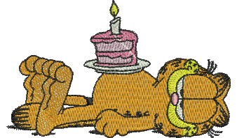 Matriz de bordado Garfield 22