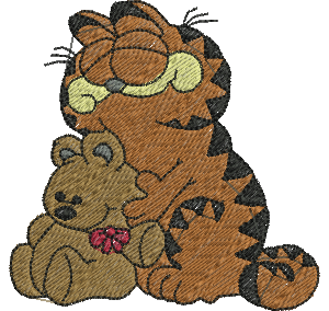 Matriz de bordado Garfield 29