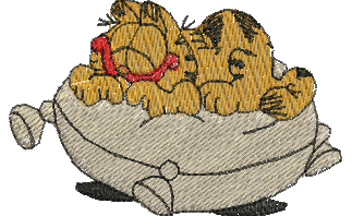 Matriz de bordado Garfield 39