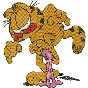 Matriz de bordado Garfield 42