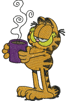 Matriz de bordado Garfield 49