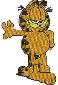Matriz de bordado Garfield 50
