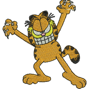Matriz de bordado Garfield 54