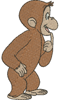 Matriz de Bordado George o Curioso 08