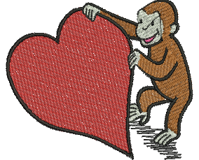 Matriz de Bordado George o Curioso 10