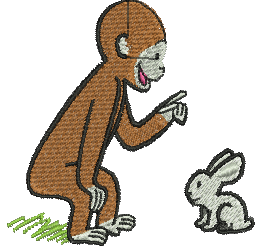 Matriz de Bordado George o Curioso 12