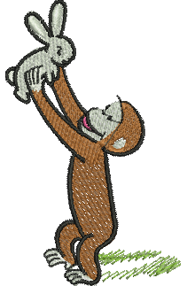 Matriz de Bordado George o Curioso 13