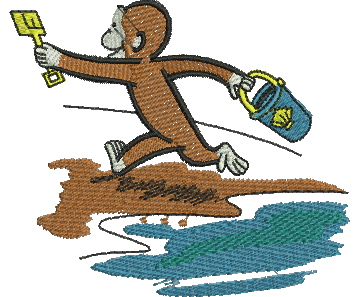 Matriz de Bordado George o Curioso 16