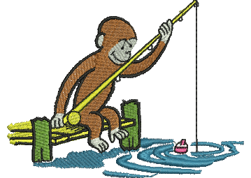 Matriz de Bordado George o Curioso 17