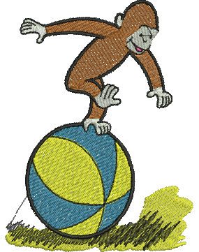 Matriz de Bordado George o Curioso 20