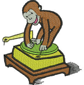 Matriz de Bordado George o Curioso 22