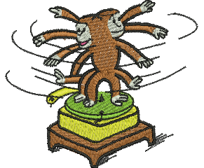 Matriz de Bordado George o Curioso 23