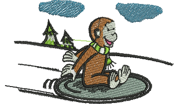 Matriz de Bordado George o Curioso 33