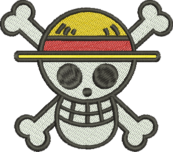 matriz de bordado Símbolo One Piece 01