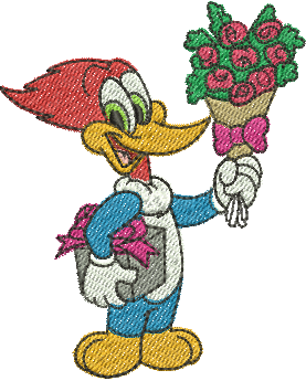 Matriz de Bordado Pica Pau 08