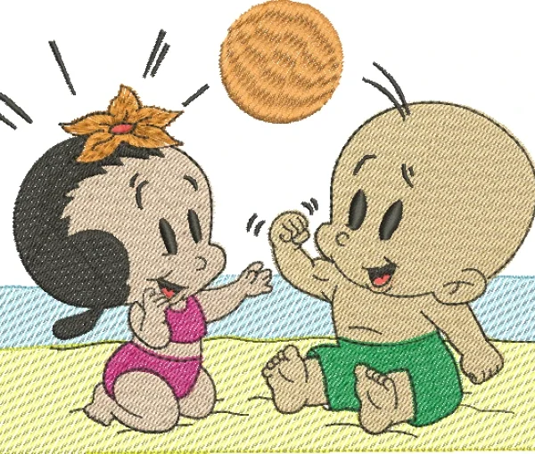 Visualização da matriz de bordado Popeye e Olívia Palito 16 – Três Tamanhos